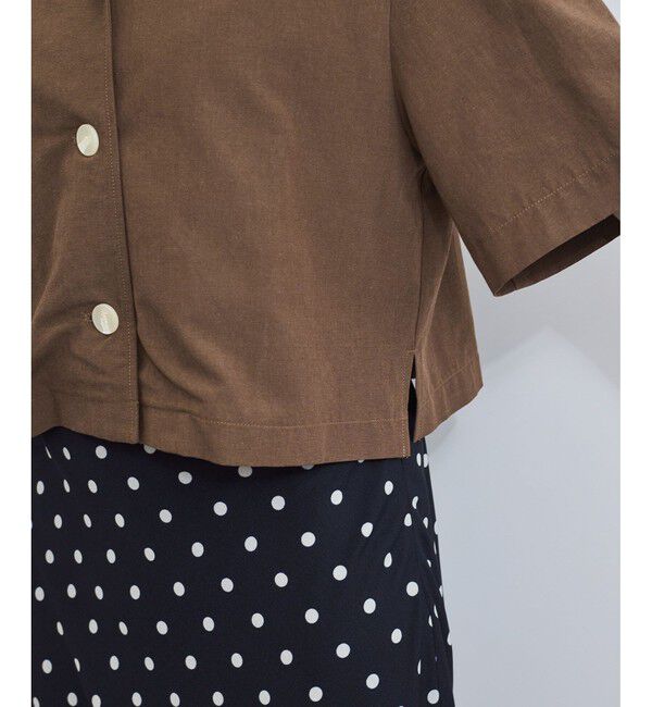 VIS「開襟リネンライクシャツ」|シャツ・ブラウス|