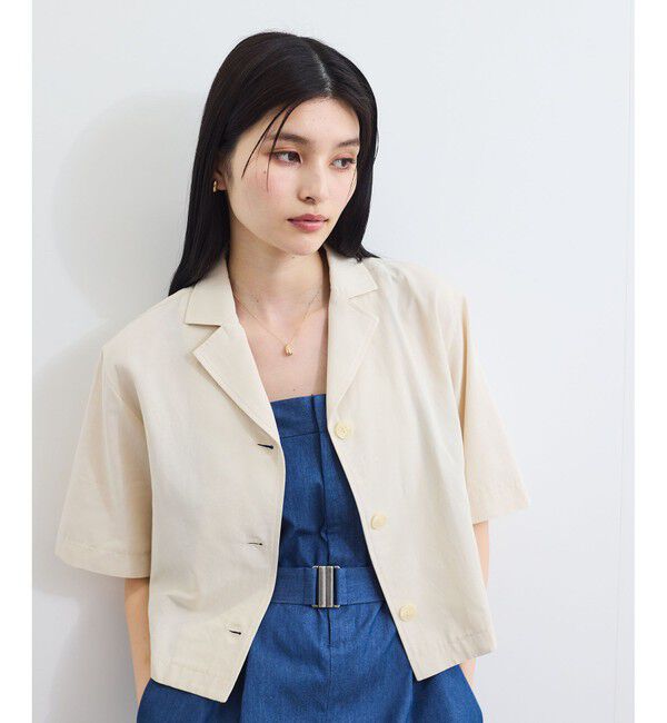 VIS「開襟リネンライクシャツ」|シャツ・ブラウス|