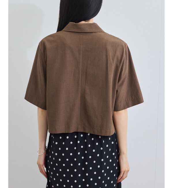 VIS「開襟リネンライクシャツ」|シャツ・ブラウス|