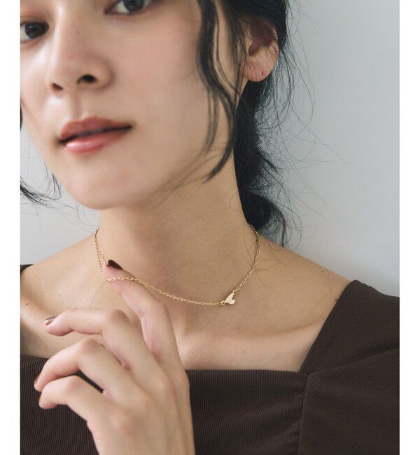 VIS「サイドハートネックレス」|ネックレス|ゴールド(90)