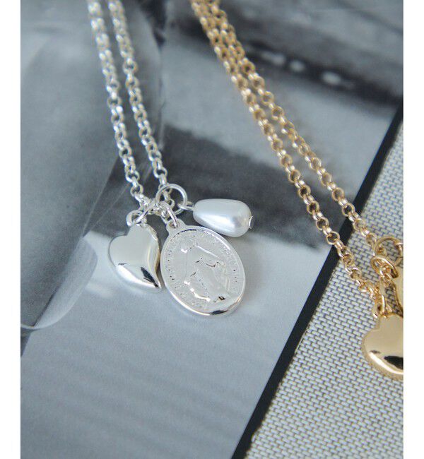 VIS「チャームコンビチェーンネックレス」|ネックレス|シルバー(93)