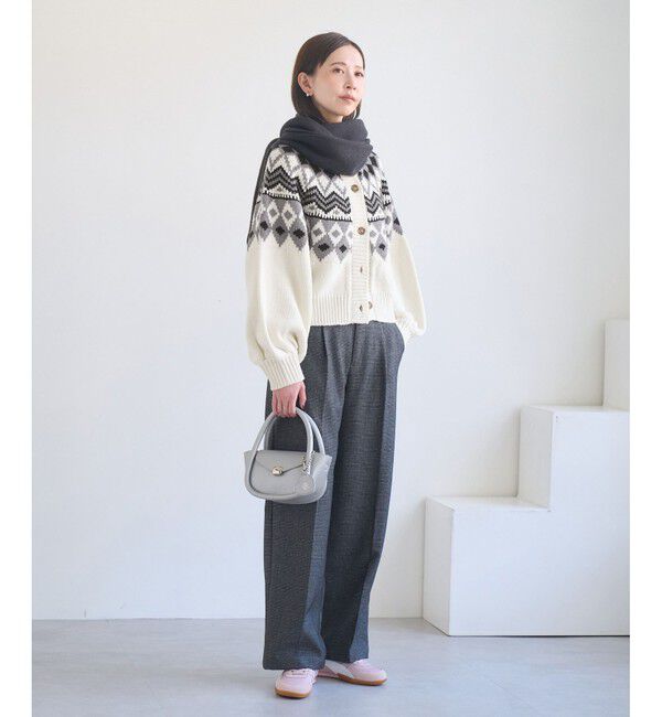 Rope&rsquo;Picnic「求心柄ボリュームスリーブカーディガン/イージーケア」|カーディガン|