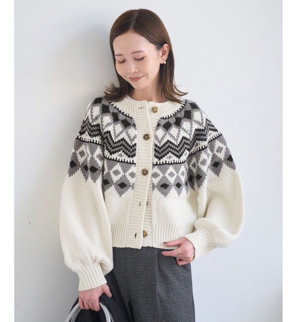 Rope&rsquo;Picnic「求心柄ボリュームスリーブカーディガン/イージーケア」|カーディガン|キナリ(16)