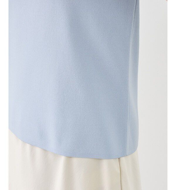 Rope&rsquo;Picnic「八方映えニット ハーフスリーブケープニットプルオーバー/UVカット・接触冷感・イージーケア」|ニット・セーター|