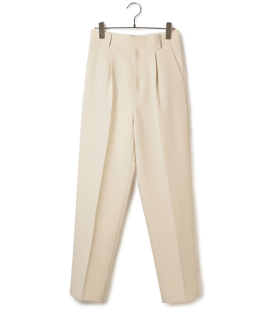 ADAM ET ROPE'「＜洗える＞センタープレスカラーパンツ」|スラックス|