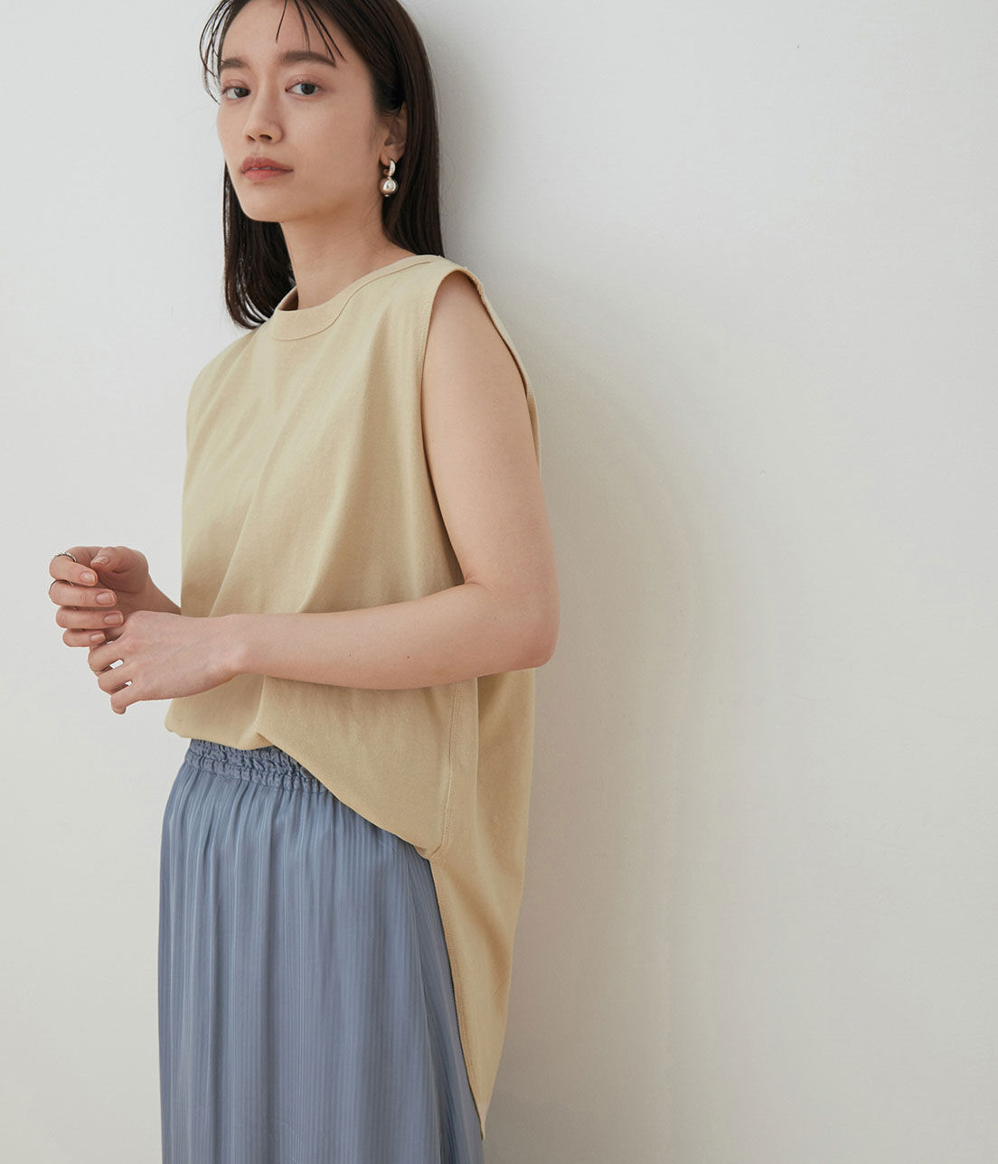 ADAM ET ROPE'「【CHAMPION for ADAM ET ROPE'】別注タンクトップ」|Tシャツ・カットソー|ベージュ(27)