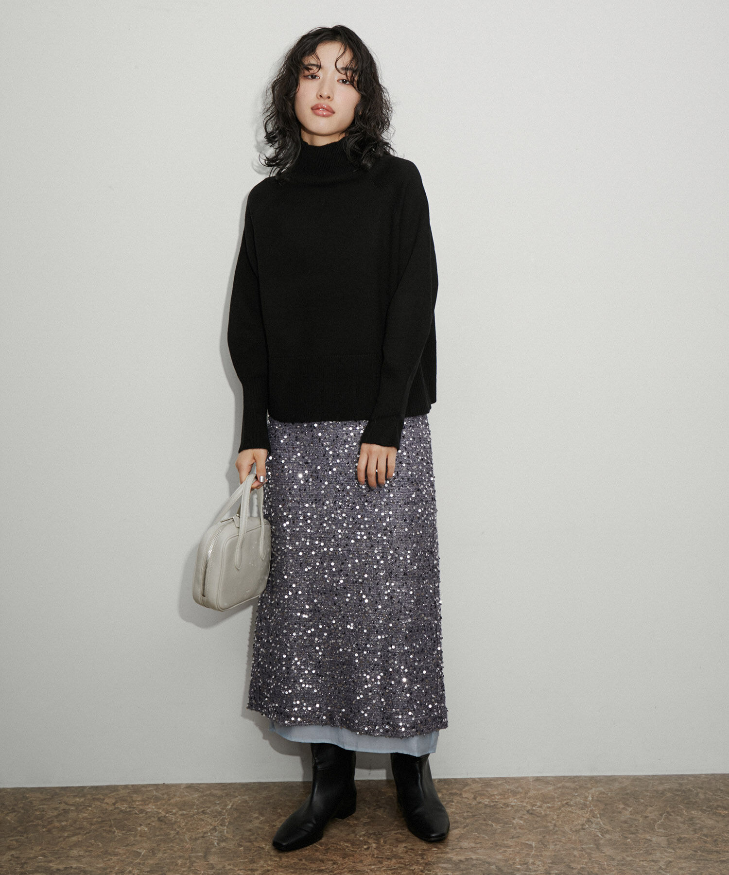 ADAM ET ROPE'「【RAIVE】スパンコールスカート」|スカート|