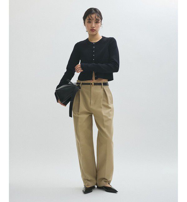 ADAM ET ROPE'「コットンダブルクロスパンツ」|チノ|