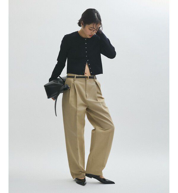 ADAM ET ROPE'「コットンダブルクロスパンツ」|チノ|