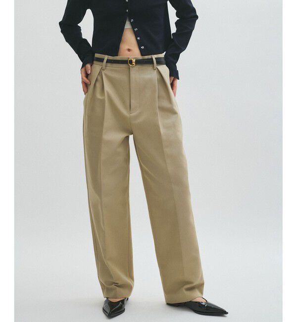 ADAM ET ROPE'「コットンダブルクロスパンツ」|チノ|