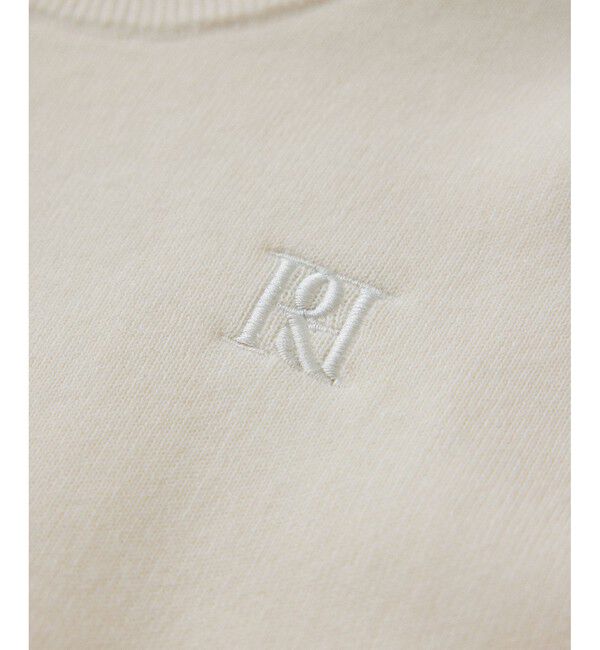 ADAM ET ROPE'「【サステナブル】ロゴパッチスウェットニット」|ニット・セーター|