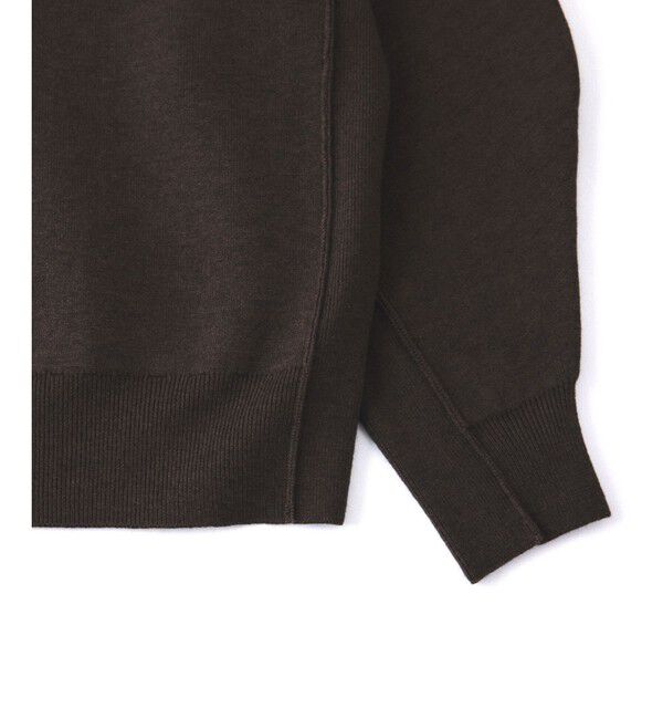 ADAM ET ROPE'「【サステナブル】ロゴパッチスウェットニット」|ニット・セーター|