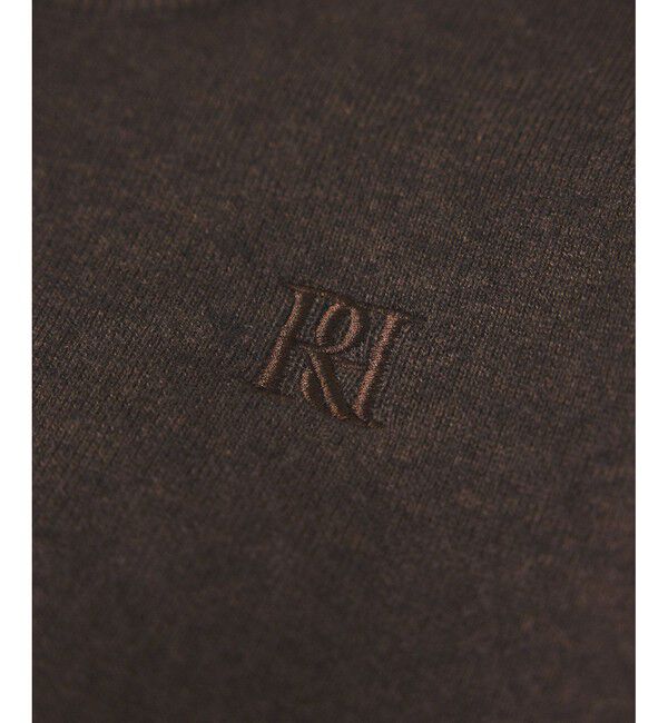 ADAM ET ROPE'「【サステナブル】ロゴパッチスウェットニット」|ニット・セーター|