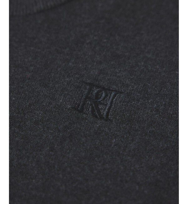 ADAM ET ROPE'「【サステナブル】ロゴパッチスウェットニット」|ニット・セーター|