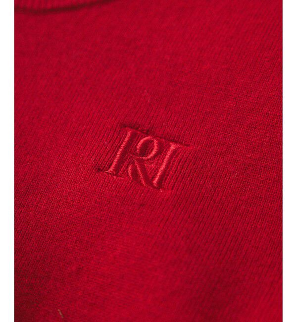 ADAM ET ROPE'「【サステナブル】ロゴパッチスウェットニット」|ニット・セーター|