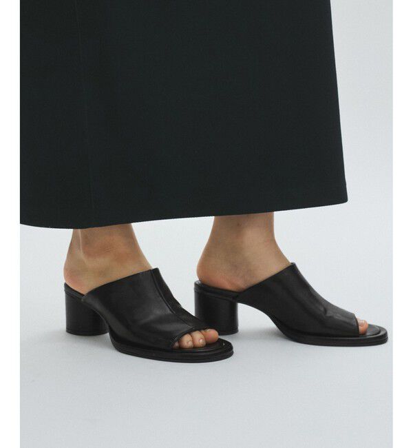 ADAM ET ROPE'「カバーヒールサンダル」|サンダル|ブラック(01)