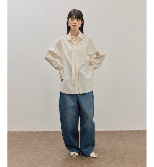 ADAM ET ROPE'「スクエアトゥカーブラインミュール」|サンダル|