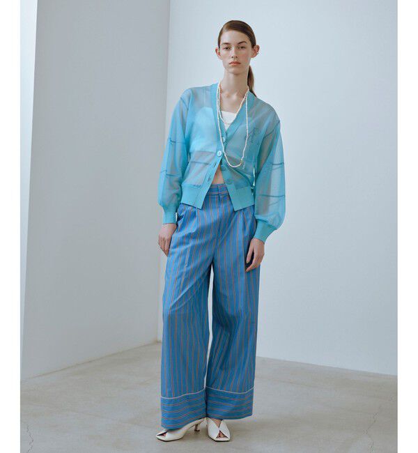 ADAM ET ROPE'「スクエアトゥカーブラインミュール」|サンダル|