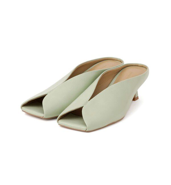 ADAM ET ROPE'「スクエアトゥカーブラインミュール」|サンダル|