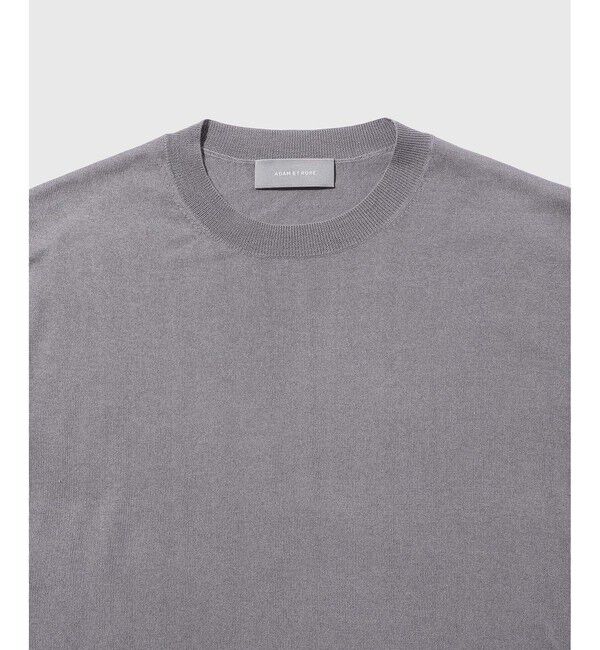 ADAM ET ROPE'「カシミヤシルク ニット Tシャツ / ロングシーズン着用可能」|Tシャツ・カットソー|
