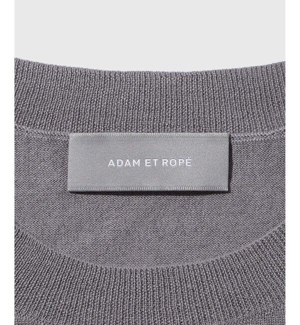 ADAM ET ROPE'「カシミヤシルク ニット Tシャツ / ロングシーズン着用可能」|Tシャツ・カットソー|