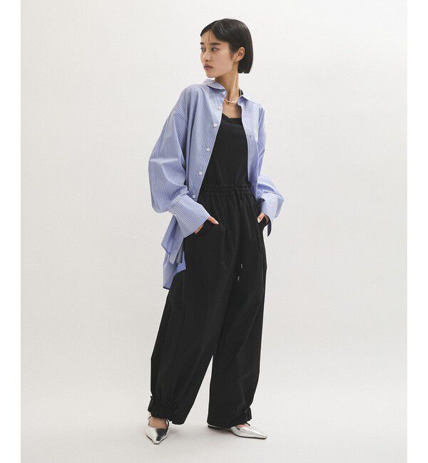 ADAM ET ROPE'「【WEB限定】撥水ウエストタックイージーパンツ」|チノ|