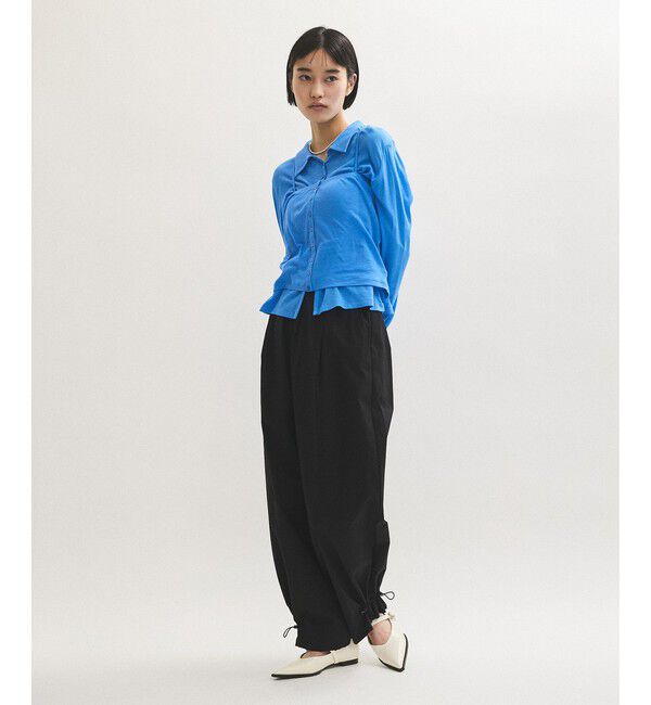 ADAM ET ROPE'「【WEB限定】撥水ウエストタックイージーパンツ」|チノ|