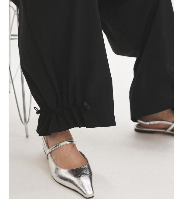 ADAM ET ROPE'「【WEB限定】撥水ウエストタックイージーパンツ」|チノ|