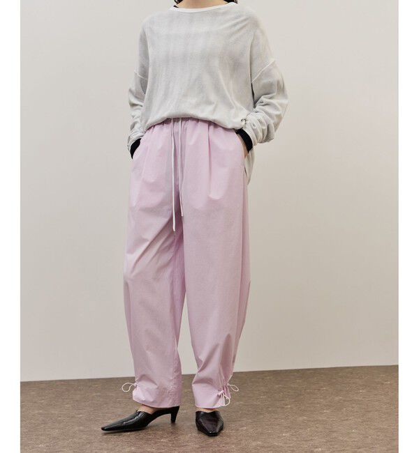 ADAM ET ROPE'「【WEB限定】撥水ウエストタックイージーパンツ」|チノ|