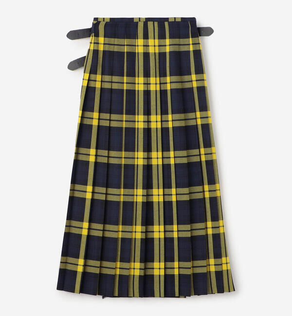 ONEIL OF DUBLIN「O'NEIL OF DUBLIN | ウーステッドウール ロングキルトスカート WOMEN」|スカート|