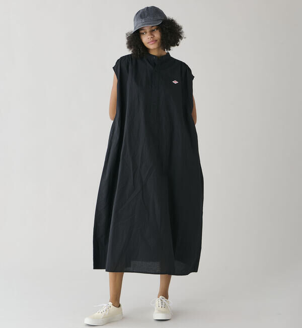 DANTON「DANTON | コットンリネン スリーブレスシャツワンピース WOMEN」|ワンピース|