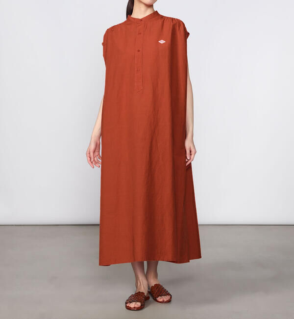 DANTON「DANTON | コットンリネン スリーブレスシャツワンピース WOMEN」|ワンピース|