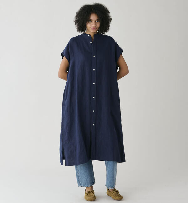 ORCIVAL「ORCIVAL | リネン フレンチスリーブ シャツワンピース WOMEN」|ワンピース|