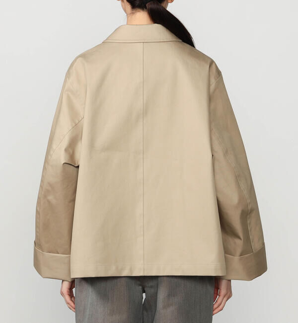 GYMPHLEX「Gymphlex | コットンギャバジン ショートコート WOMEN」|ステンカラーコート|