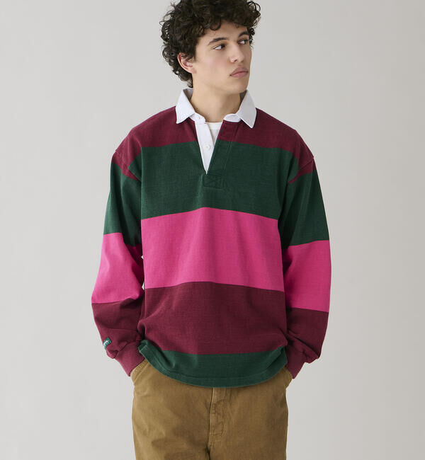  「BARBARIAN | 〈別注〉コットン フェードラグビーシャツ MEN」|Tシャツ・カットソー|