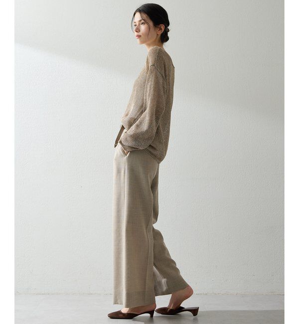  「ボートメッシュニットプルオーバー」|ニット・セーター|