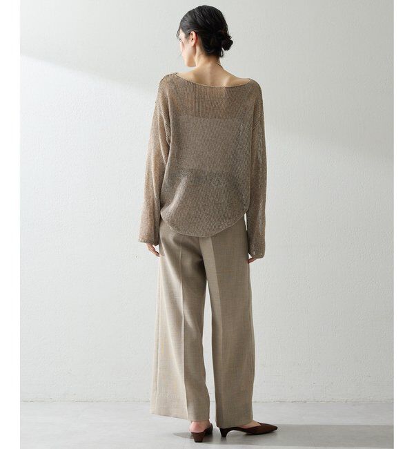  「ボートメッシュニットプルオーバー」|ニット・セーター|