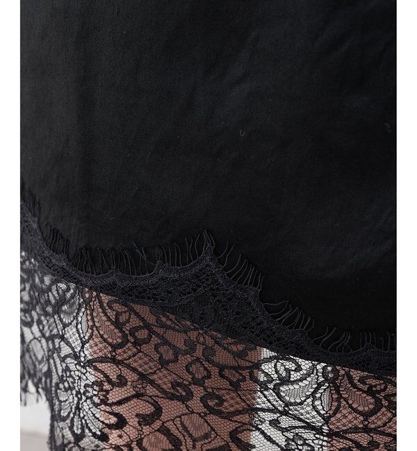  「サテンレーススカート」|スカート|