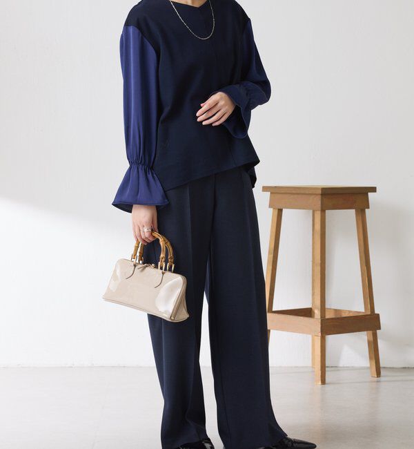  「【着映えトップス】ドッキングスリーブプルオーバー/セレモニー」|Tシャツ・カットソー|