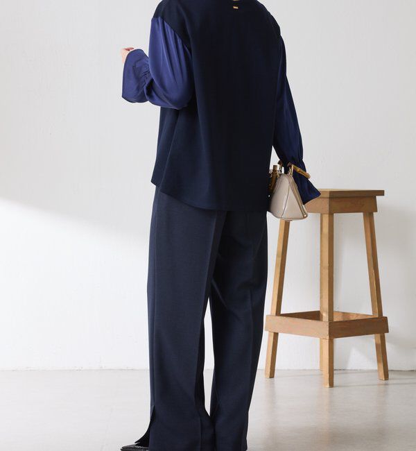  「【着映えトップス】ドッキングスリーブプルオーバー/セレモニー」|Tシャツ・カットソー|