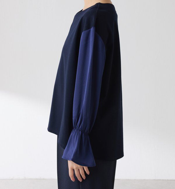  「【着映えトップス】ドッキングスリーブプルオーバー/セレモニー」|Tシャツ・カットソー|