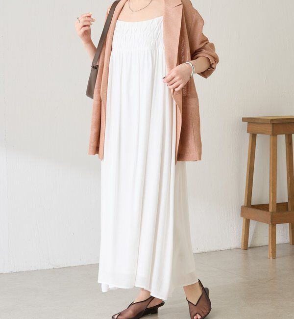  「	ダイヤタックキャミワンピース」|ワンピース|