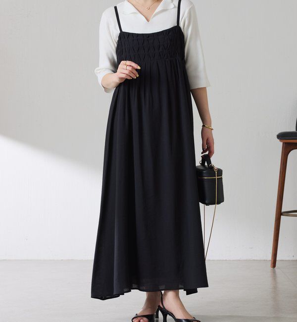  「	ダイヤタックキャミワンピース」|ワンピース|