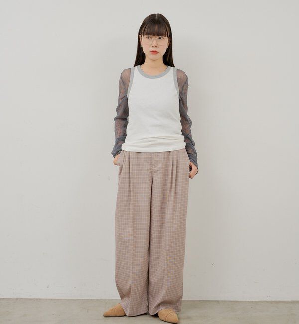  「【WHIMSIC/面長/逆三角形】ツーブリッジサングラス」|ピアス|