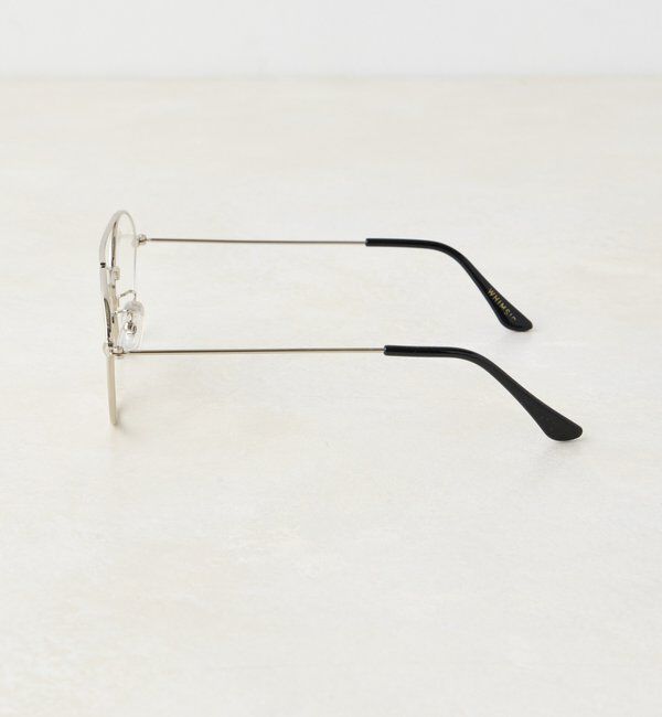  「【WHIMSIC/面長/逆三角形】ツーブリッジサングラス」|ピアス|