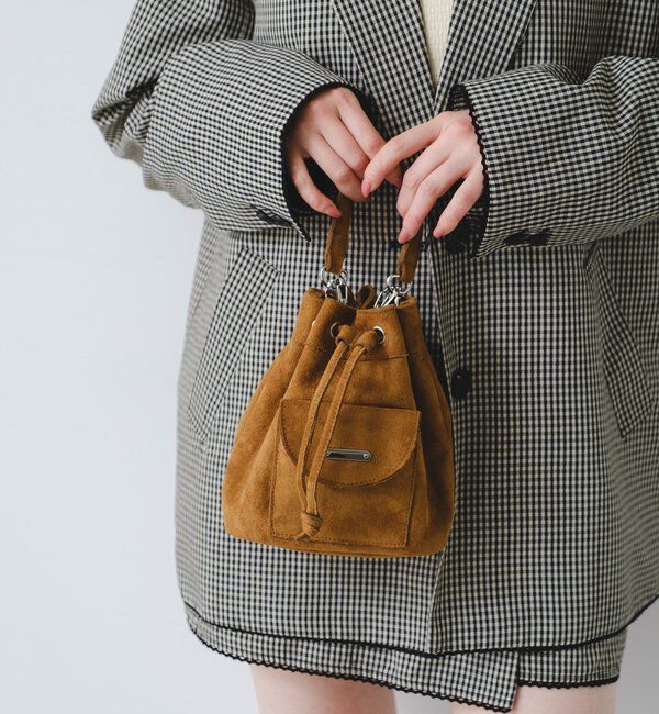  「【2026SSカタログ/4色展開】スエードミニバッグ」|トートバッグ|