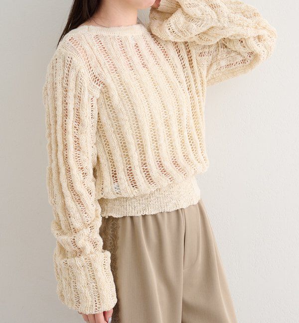  「【4色展開】B ルーズスリーブニットプルオーバー」|その他|