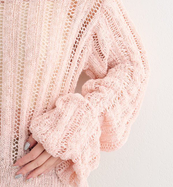  「【4色展開】B ルーズスリーブニットプルオーバー」|その他|