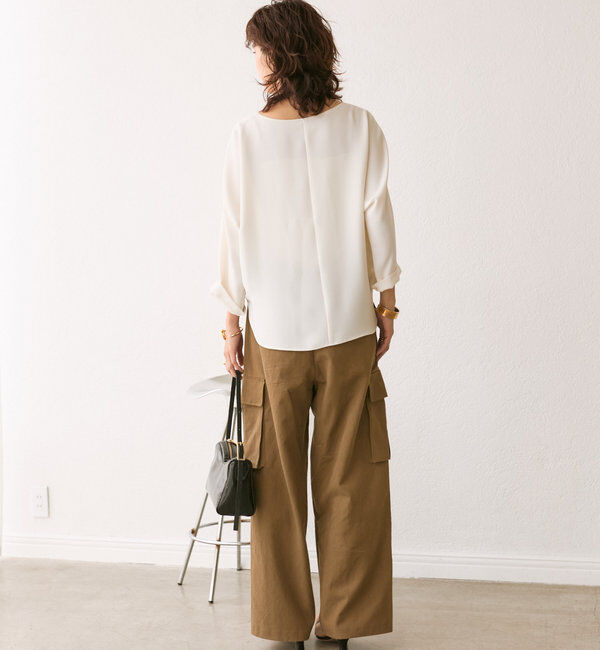  「ドルマンターンバックブラウス」|シャツ・ブラウス|