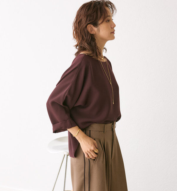  「ドルマンターンバックブラウス」|シャツ・ブラウス|